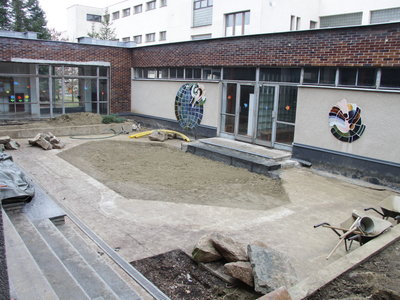 Revitalizace atria pro žáky školy