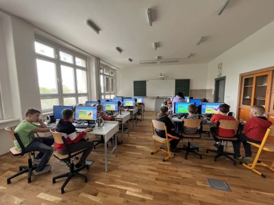 PC učebna a naše procvičování vyjmenovaných slov